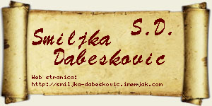 Smiljka Dabesković vizit kartica